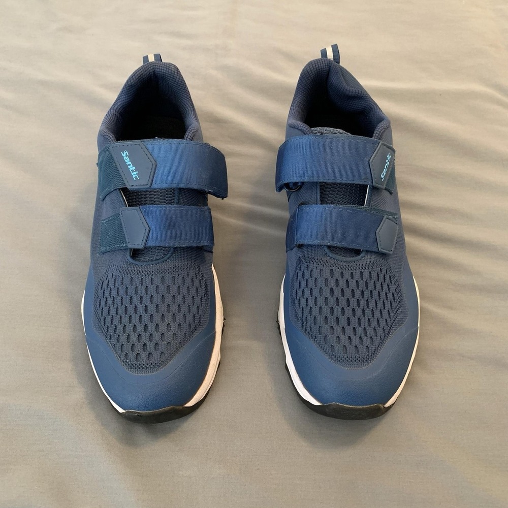 Santic Mountain Bike Cycling Shoes Mens 10.5 EU45 Blue SPD 2-Bolt Clipless